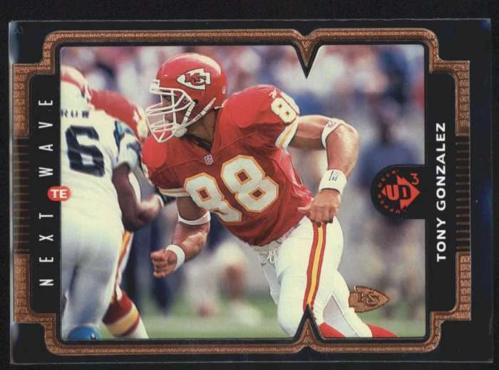 TONY GONZALEZ 1998 UPPER DECK UD3 NEXT WAVE DIE-CUT #0841/2000  AF1469 - Image 1 of 1