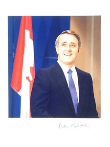 Brian Mulroney Signed 8x10 Photo Former Prime Minister of Canada Autographed  - Picture 1 of 1
