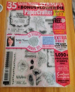 Papercrafter #143 Magazine 35 Debbie Moore Briefmarken Bonus Blume sterben & mehr - Bild 1 von 2