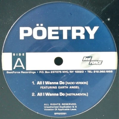 POETRY "ALL I WANNA DO (RMX) / LYRICS BURN" 2004 12" VINYL 6 MIXES HTF *SEALED* Foto 1 de 2