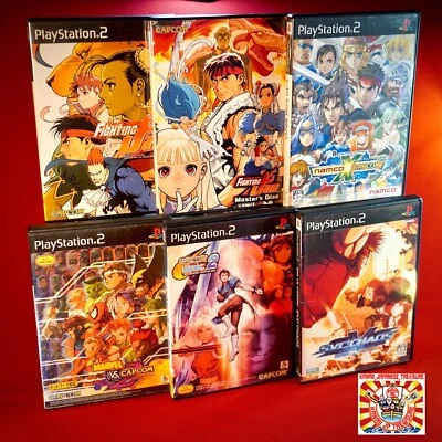 Lot 6 PS2 Capcom X Namco Vs Marvel SNK Fighting Jam SVC Sony Playstation Japan - Image 1 of 4