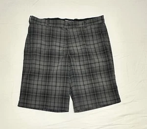 Nike Golf Dri Fit Herren kurz kariert schwarz grau Größe 38 - Bild 1 von 9