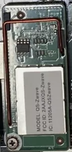 PLACA RECEPTORA DE TRADUCTOR INALÁMBRICO QOLSYS QS-Zwave ZWAVE iQ2 iQ2+ iQ4 N - Imagen 1 de 2