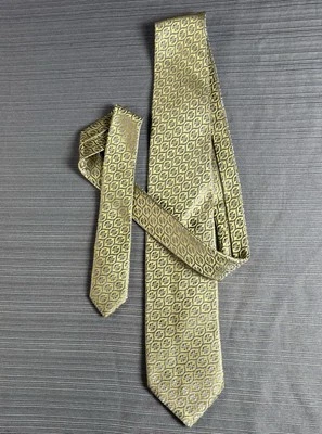 "Corbata Charvet Place para hombre 100 % seda hecha en Francia patrón geométrico 58""" Foto 1 de 3