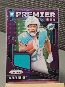 2024 Panini Prizm - Premier Jerseys Purple Pulsar #PJ-JWT Jaylen Wright Dolphins - Picture 1 of 2