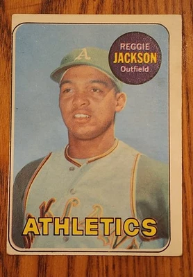 Tarjeta de novato 1969 Topps Reggie Jackson #260 HOF As, Yankees EX - casi nueva Foto 1 de 2