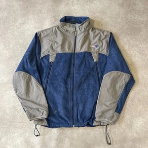 New England Patriots Fleece Herren Medium Full Zip NFL Sportjacke, Navy Blau - Bild 1 von 8