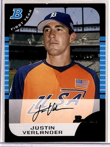 2005 Bowman Justin Verlander RC Detroit Tigers #BDP129 - Picture 1 of 2