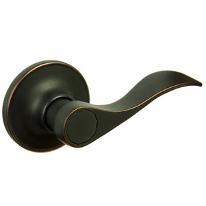 Madison Oil Frotado bronce reversible maniquí puerta palanca - Imagen 1 de 1