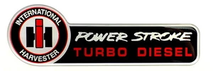 IH INTERNATIONAL HARVESTER POWERSTROKE FORD TRUCK FENDER EMBLEM - Picture 1 of 3