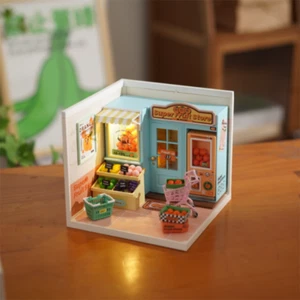 Rolife Super Creator Super Fruit Store Plastic DIY Mini LED Dollhouse Toy Gifts - Picture 1 of 7
