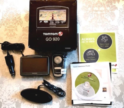 Tomtom Go 920 Complete GPS Unit Maps- North America, West & Central Europe, Guam - Image 1 of 4