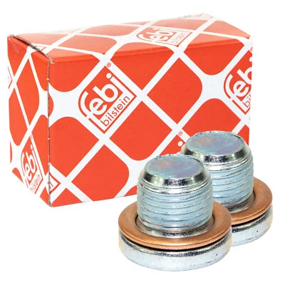 Ölablassschraube 2 X M14 x 1,25 für Citroen C4 Ford Kuga Peugeot 407 Volvo V50 S - Bild 1 von 4