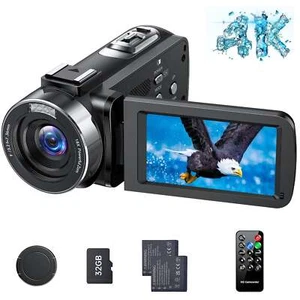✅Videokamera Camcorder 4K 42MP 18X Zoom Webcam Digitalkamera 3.0 Zoll Bildschirm - Bild 1 von 8