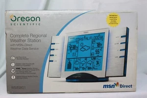 Oregon Scientific WMS801 Weather-Now Radio Weather Forecaster MSN Atomic clock - Picture 1 of 8