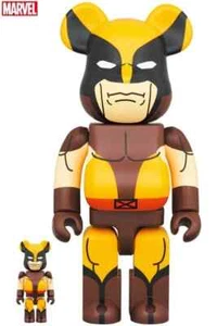 MEDICOM TOY BE@RBRICK WOLVERINE (BROWN Ver.) 100% 400% MARVEL bearbrick - Picture 1 of 2