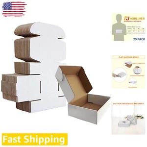 Convenient Set of 25 Cardboard Shipping Boxes - Environmentally Friendly Choice - Picture 1 of 8