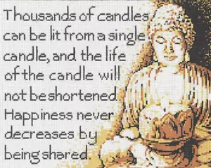 Needlepoint Handpainted Sandra Gilmore Happiness 10x8 - Picture 1 of 4