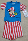 Vintage Disney Babies Size 6-9 Months Baby Mickey 2 Piece Rare Red Blue White
