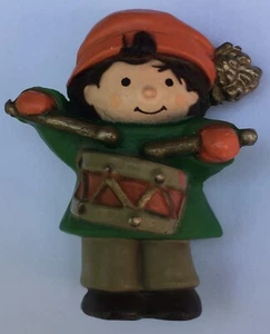 Vintage Drummer Boy Child Drum Hallmark Lapel Pin Christmas Winter Holiday - Picture 1 of 2