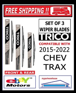 Trico Windshield Wiper Blade [Set of 3] for 2015-2022 Chevrolet Trax - Bild 1 von 3
