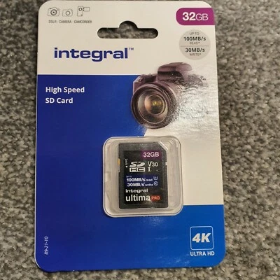 32GB SD Ultimapro SDHC SD Card Class 10 U1 UHS-I Memory Card 30MB/S For Camera - Image 1 of 2