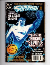 Superman: Secret Files and Origins #1 (DC 1998) Very Rare Newsstand Variant 🔥👀