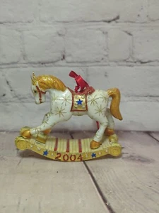 Cavallo a dondolo Cloisonne 2004 ornamento senza scatola L1 - Foto 1 di 6