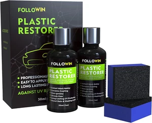 Plastic Restorer for Cars, Plastic Coating Exterior Black Trim Restorer, Ceramic - Picture 1 of 12