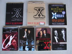 The X-Files Hard and Soft cover 7 book lot Official guide vol 1, 2. 3 Nitpickers - Picture 1 of 16
