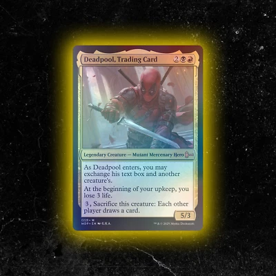 FOIL - Deadpool, Trading Card - Custom Magic: The Gathering Card - High-Quality - Image 1 of 4