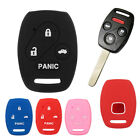 3 Button + Panic Remote Silicone Key Case Fob Keyless Holder Cover Fit For Honda