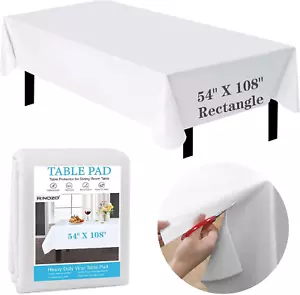 Table Protector Waterproof Deluxe Heavy Duty Vinyl Tablecloth with Flannel Backi - Picture 1 of 12