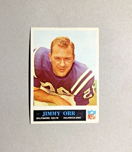 1965 Philadelphia #9 Jimmy Orr  Baltimore Colts Vintage Football Cars! EXMT - Picture 1 of 2