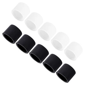 10 Pcs Silicone RCA Anti Poussière Plug - Femelle Connecteur Conduit Cap Set, Noir Clair - Photo 1 sur 7