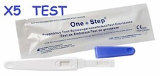5 Test di Gravidanza Ultrasensibile Accurato 99% Facile e Veloce 10 mIU hCG/ml