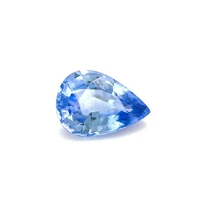 NATURAL 1.16ct Fine Blue Ceylon Sapphire Sri Lanka Pear Cut 8x5.5mm Gem VVS - Picture 1 of 4