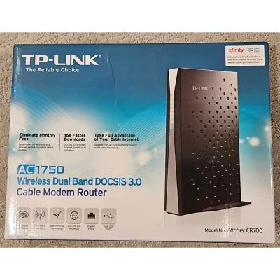 TP-LINK AC 1750 Wireless Dual Band DOCSIS 3.0 Cable Modem Router - Image 1 of 4