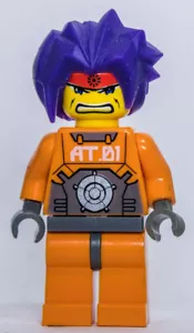 LEGO ® - Minifigura Exo-Force Ryo pelo morado del juego 7706 7708 7709 - exf007 - Imagen 1 de 2