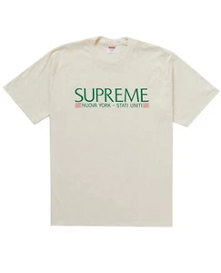 Supreme FW20 Nuova York T-shirt - Natural Size Large - Brand New - Picture 1 of 7