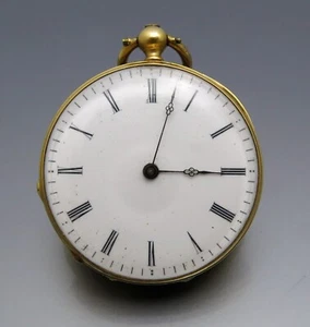 DISEÑO MADURO - ANTIGUO RELOJ DE BOLSILLO "DUBOIS" - ALREDEDOR DE 1870 - JUEGO DIAMANTE - 750 ORO - Imagen 1 de 8