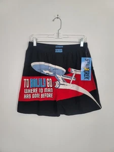Star Trek Boxer Shorts 2002 M Medium Boldly Go Where No One Has Gone Before Vtg - Imagen 1 de 8
