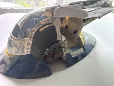 Star Wars Micro Galaxy Squadron Slaver 1 Boba Fett Starship Foto 1 de 4