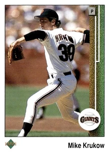 12 Karten - 1989 Upper Deck San Francisco Giants Baseball Karten Lot NM Mike Krukow - Bild 1 von 24
