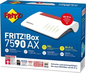 AVM FRITZ!Box 7590 AX Routeur DSL Wi-Fi 6 WLAN Fritzbox Modem S0 RNIS 20002929 - Photo 1/3