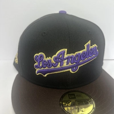 New Era 59fifty Kobe Los Angeles Dodgers Rahnni Fitteds Not Hat Club 7 5/8 - Image 1 of 4