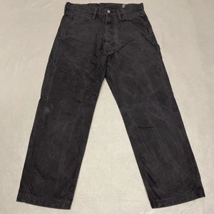 Pantalones de mezclilla Levi’s Carpenter para hombre W32 L27 negros ropa de trabajo bolsillos fuertes grande E - Imagen 1 de 14