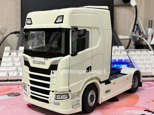 2021 SCANIA S580S HIGHLINE TRUCK IVORY WHITE 1:24 by SOLIDO MODELS - Picture 1 of 3