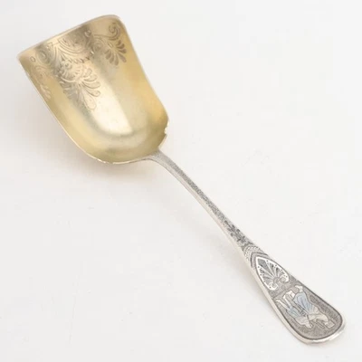 Tiffany & Co серебро 9 «щелкунчик совок 90g Niello неоклассический монограмма - Изображение 1 из 4