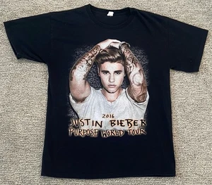 Justin Bieber Purpose World Tour Shirt 2016 Adult Medium KEYA tag - Picture 1 of 8